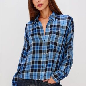 Rails Blue Plaid Button-Down Shirt